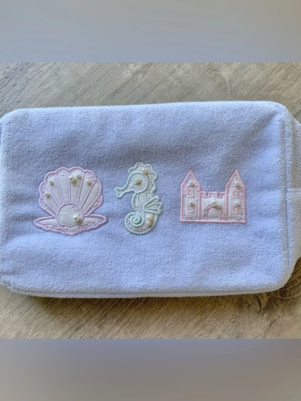 Stoney Clover Lane Terry Cloth Insulated Medium Pouch Bag OS